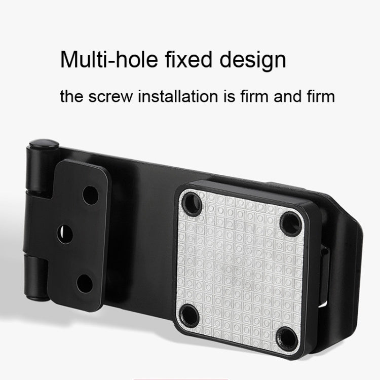 Stick Nail Dual Use Free Punch Cabinet Door Combination Lock Anti-Theft Drawer Lock, Style: Two Hole 3 inch Silver - Padlocks by PMC TechLife | Online Shopping South Africa | PMC TechLife