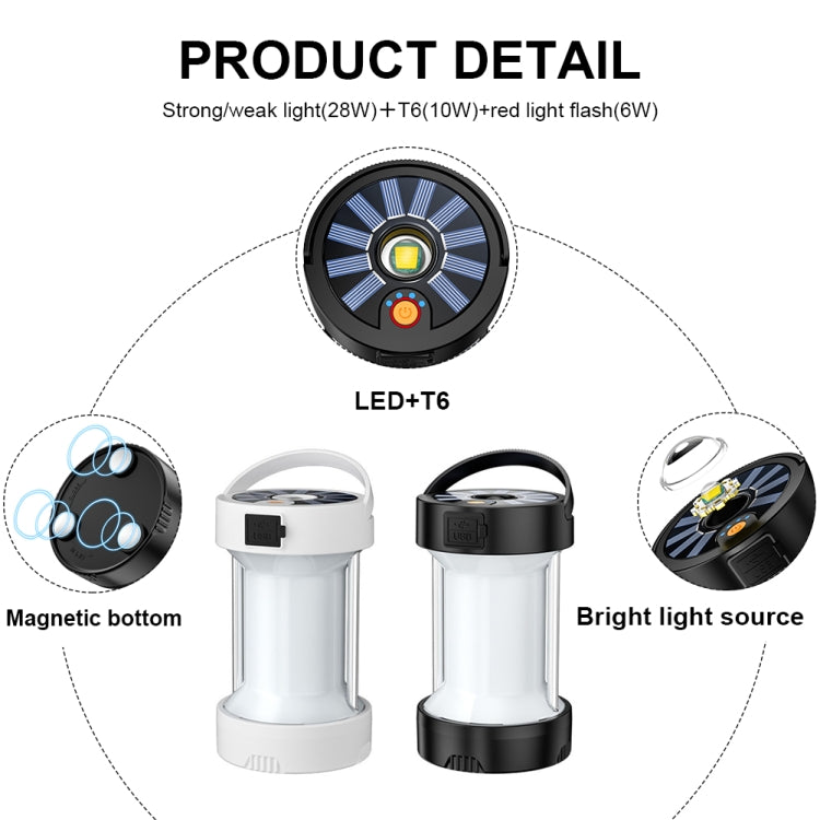 Camping Lantern Outdoor Solar Emergency Lights Multifunctional Tent Light(White) - Camping Lighting by PMc TechLife | Online Shopping South Africa | PMc TechLife | Buy Now Pay Later Mobicred