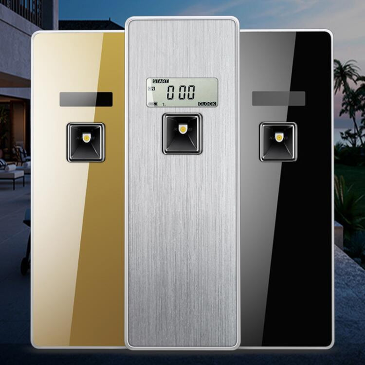Anti-Corrosion Stainless Steel Panel LCD Digital Display Intelligent Automatic Fragrance Sprayer(Black Titanium) - free shipping - PMC TechLife - Order now!