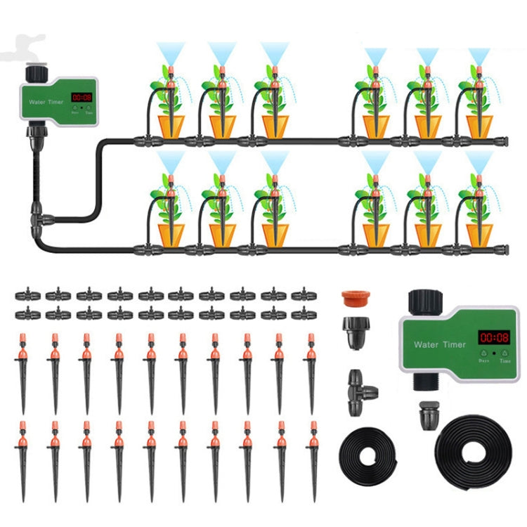 Irrigation System Intelligent Controller Automatic Timed Watering Device, Specification: 20m 20sets Ground Plug Dual-use Suit - Watering & Irrigation by PMc TechLife | Online Shopping South Africa | PMc TechLife | Buy Now Pay Later Mobicred