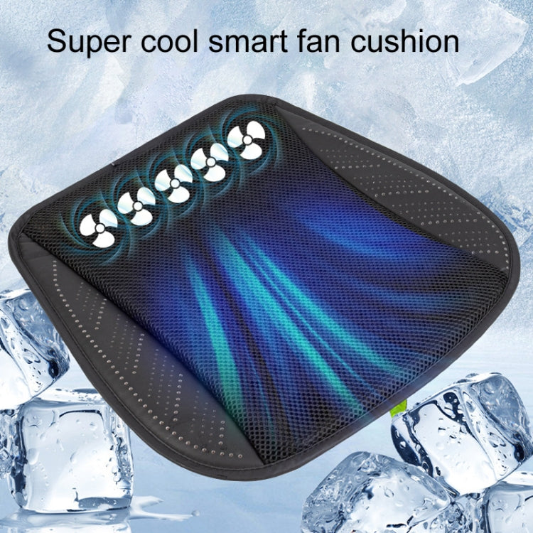 Multifunctional USB Fan Ventilation Heat Dissipation Car Seat Cushion(Black) - Seat Accessories by PMC TechLife | Online Shopping South Africa | PMC TechLife | Buy Now Pay Later Mobicred