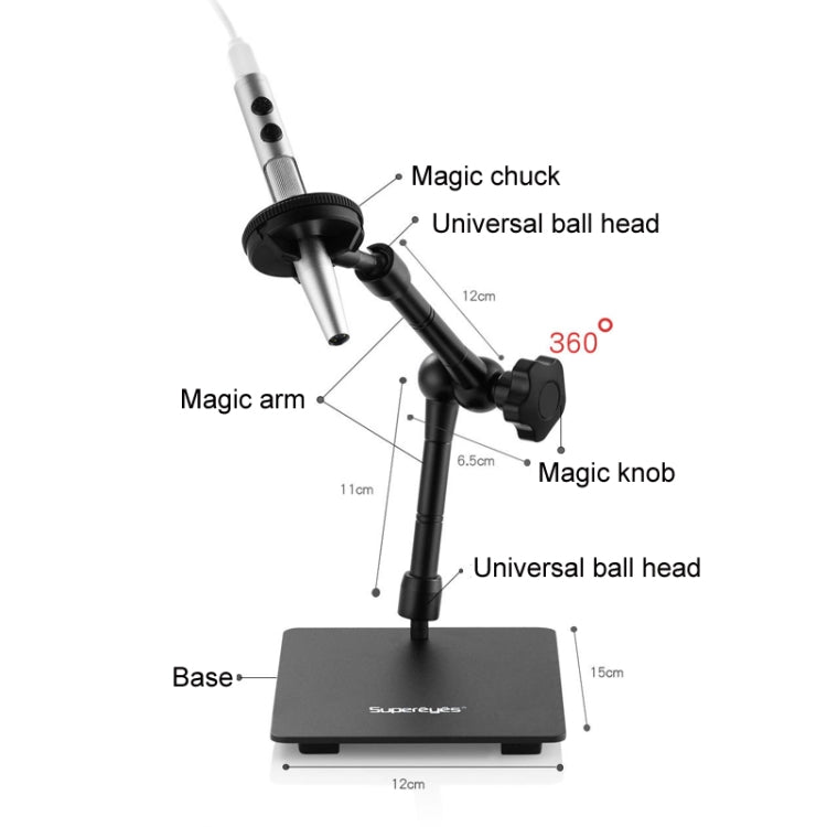 5 Million Digital Electron Microscope Magnifying Dermatoscope, Specification: B008 Waterproof+10 inch Screen - free shipping - PMC Jewellery - Order now!