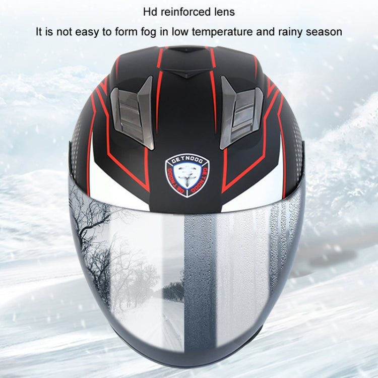 KUQIBAO Motorcycle Smart Bluetooth Sun Protection Double Lens Safety Helmet, Size: XL(Glossy Black Phantom Fiber) - Helmets by KUQIBAO | Online Shopping South Africa | PMC Jewellery | Buy Now Pay Later Mobicred