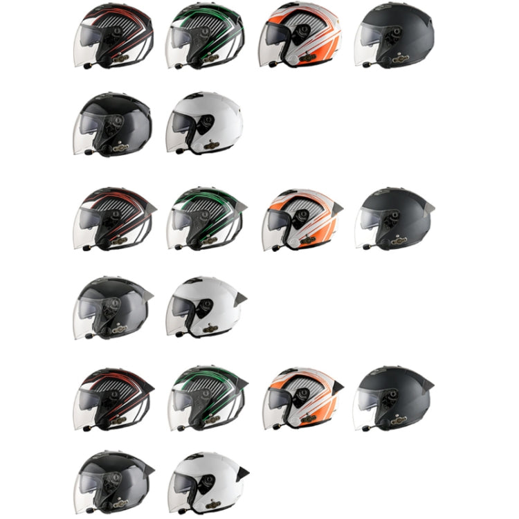 KUQIBAO Motorcycle Smart Bluetooth Sun Protection Double Lens Safety Helmet, Size: L(Matte Black+Black Tail) - free shipping - PMC TechLife - Order now!