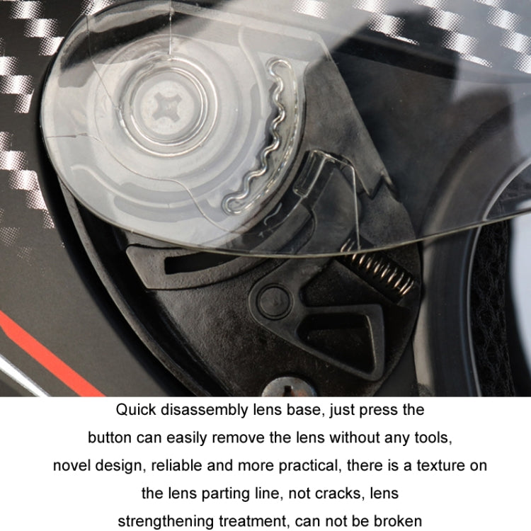 KUQIBAO Motorcycle Bluetooth Headset Double Lens Helmet With Braid, Size: L(White Phantom Fiber) - free shipping - PMC TechLife - Order now!