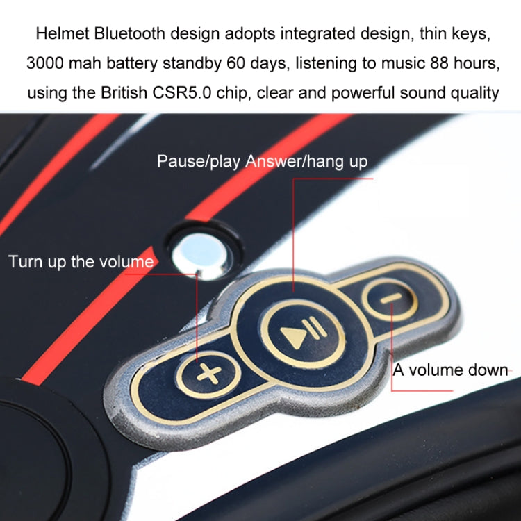 KUQIBAO Motorcycle Bluetooth Headset Double Lens Helmet With Braid, Size: M(White Phantom Fiber) - free shipping - PMC TechLife - Order now!