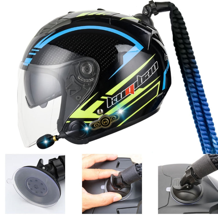 KUQIBAO Motorcycle Bluetooth Headset Double Lens Helmet With Braid, Size: M(Fruits Black Phantom Fiber) - free shipping - PMC TechLife - Order now!