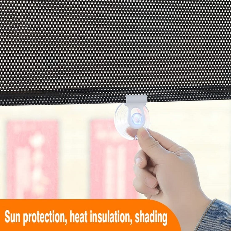 50x125cm Mesh Black Suction Cup Telescopic Car Sun Protection Blackout Curtain - Window Foils & Solar Protection by PMC TechLife | Online Shopping South Africa | PMC TechLife