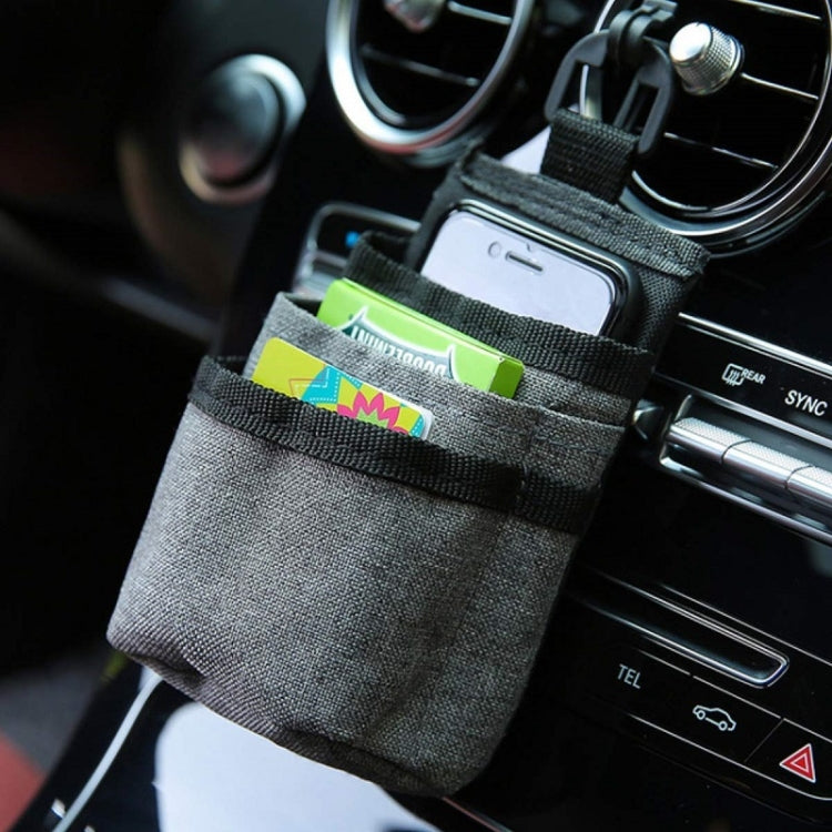 Vehicle Air Outlet Storage Bag Multi-function Document Change Storage Bag(Black) - Stowing Tidying by PMC TechLife | Online Shopping South Africa | PMC TechLife | Buy Now Pay Later Mobicred