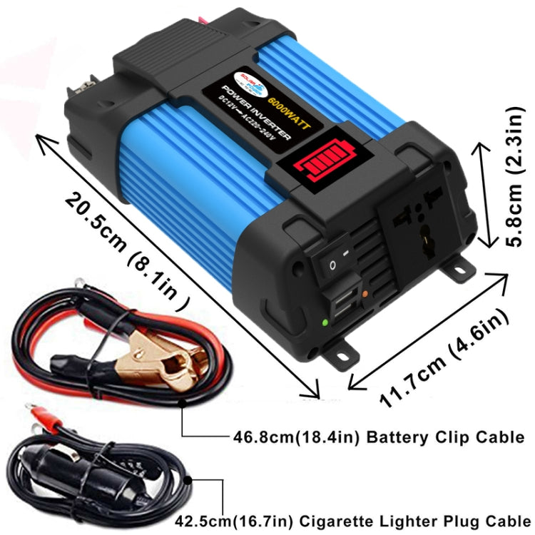 12V-110V 500W SOLIKE TECH Vehicle Inverter Sine Wave Convertor Auto Inverter - free shipping - PMC TechLife - Order now!