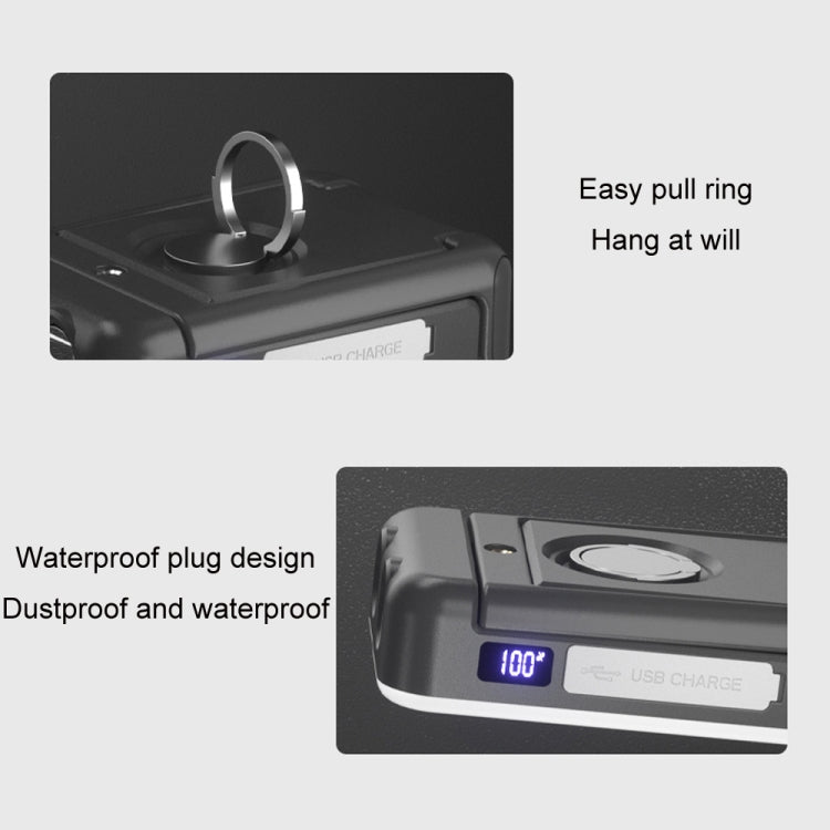 Multifunctional Outdoor Camping Light USB Rechargeable Tent Light(Black) - Camping Lighting by PMc TechLife | Online Shopping South Africa | PMc TechLife | Buy Now Pay Later Mobicred