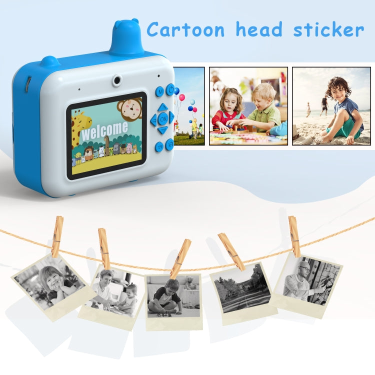 IPS 2.36 inch LED HD Display 1080P Childrens Camera Thermal Printing Instant Camera(Yellow) - Children Cameras by PMC TechLife | Online Shopping South Africa | PMC TechLife | Buy Now Pay Later Mobicred