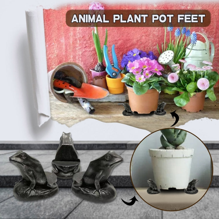 3pcs/set Flower Pot Feet Stand Animal Shape Resin Plant Pots Risers Pad(Dog) - Yard & Garden Decor by PMC TechLife | Online Shopping South Africa | PMC TechLife | Buy Now Pay Later Mobicred