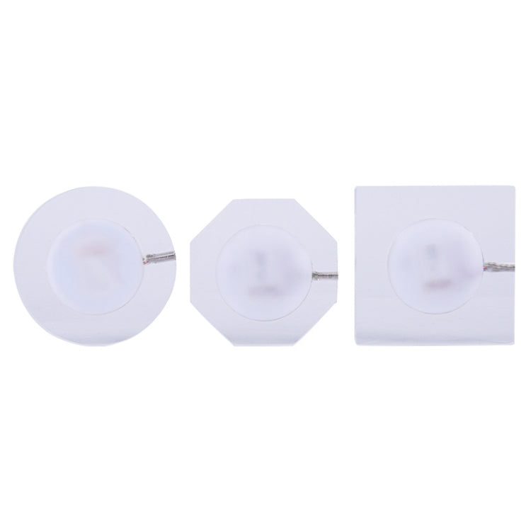 100x10mm Octagonal USB Charging LED Light Up Acrylic Coaster Transparent Crystal Base(White Light) - Car Drink Holders by PMC TechLife | Online Shopping South Africa | PMC TechLife | Buy Now Pay Later Mobicred