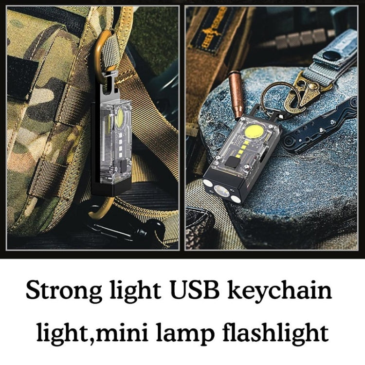 Outdoor Camping Multifunctional Solar Highlighted Mini Keychain Light(Black) - Mini Flashlight by PMC TechLife | Online Shopping South Africa | PMC TechLife