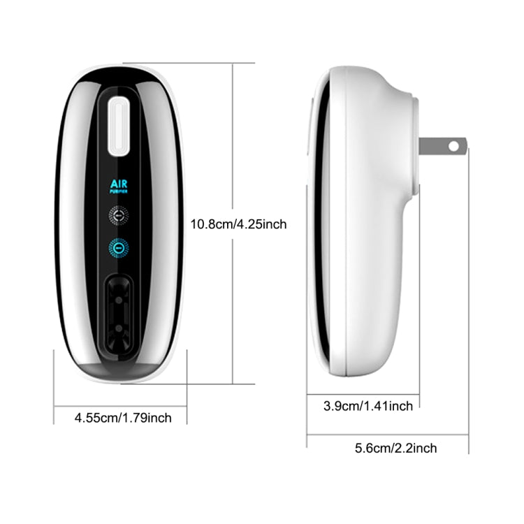 90V-250V Plug-in Negative Ion Air Purifier Portable Odor Removing Device EU Plug - free shipping - PMC TechLife - Order now!