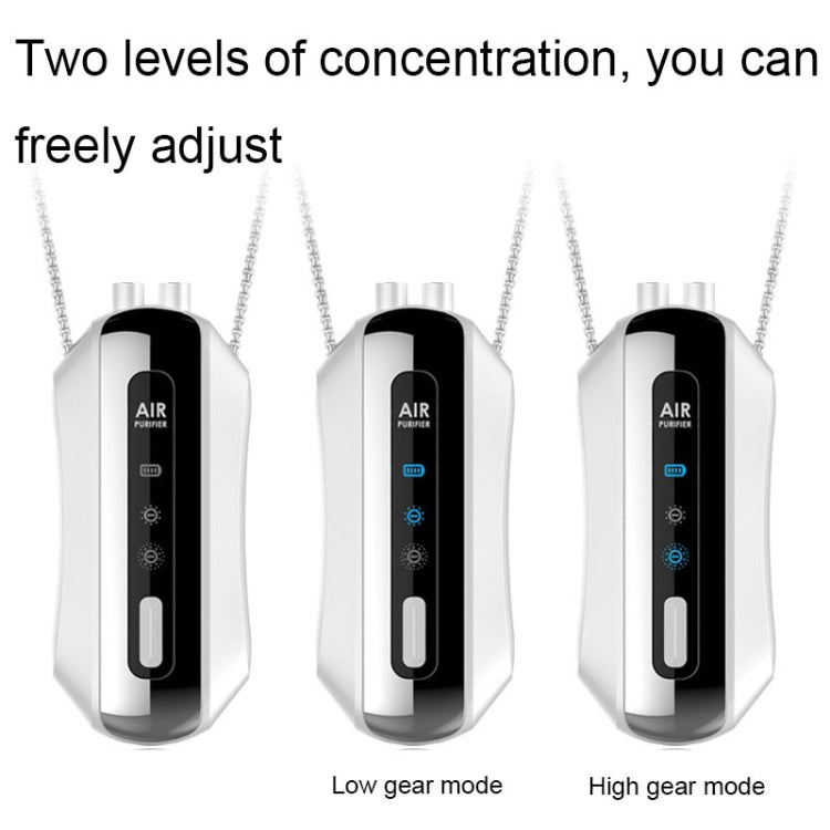 Portable Negative Ion Air Purifier Home Hanging Neck Purifier, Style: Rope Style (White) - free shipping - PMC TechLife - Order now!
