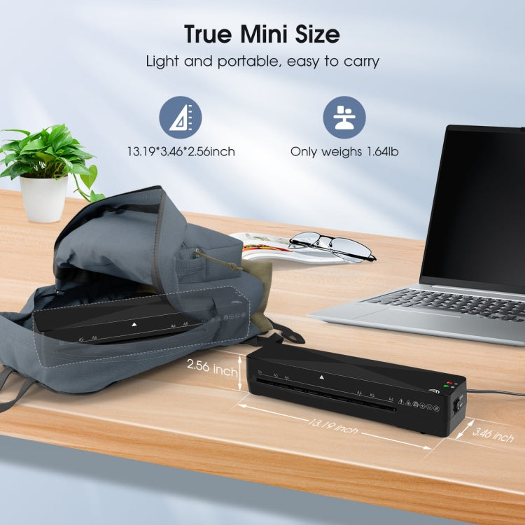 9 Inch A4 Hot Cold Laminator Machine Book Documents Laminator, Size: Only Machine(220V UK Plug) - Photo Film Covering Machine by PMC TechLife | Online Shopping South Africa | PMC TechLife | Buy Now Pay Later Mobicred