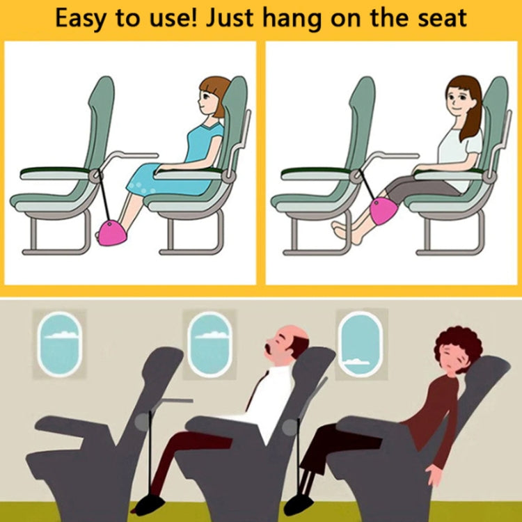 Travel Foot Rest Hammock Office Leisure Pedal, Color: Rose Red Split - free shipping - PMC TechLife - Order now!