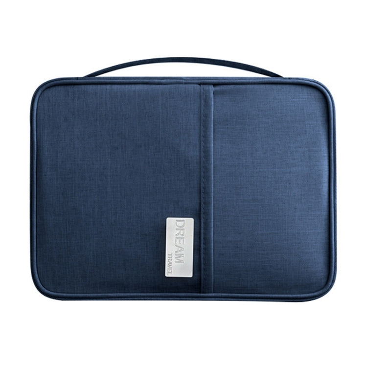 Travel Waterproof Dustproof Portable Passport Document Bag, Color: Navy Blue Large - Card & Passport Bags by PMC TechLife | Online Shopping South Africa | PMC TechLife