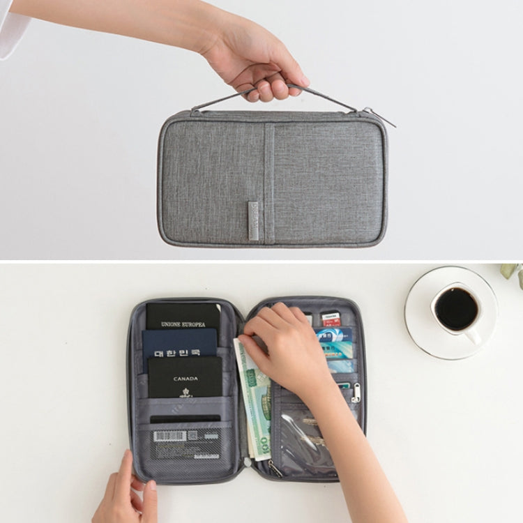 Travel Waterproof Dustproof Portable Passport Document Bag, Color: Navy Blue Large - Card & Passport Bags by PMC TechLife | Online Shopping South Africa | PMC TechLife