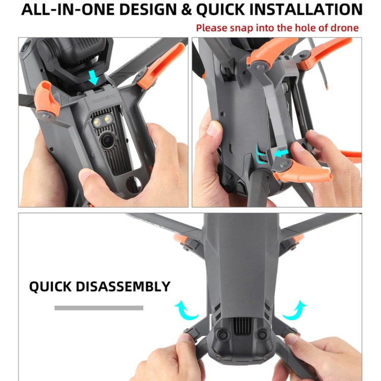 Sunnylife M3P-LG582 For DJI Mavic 3 Pro Folding Increases Tripod Protection Support Spider Landing Rack(Grey) - Holder Series by PMC TechLife | Online Shopping South Africa | PMC TechLife