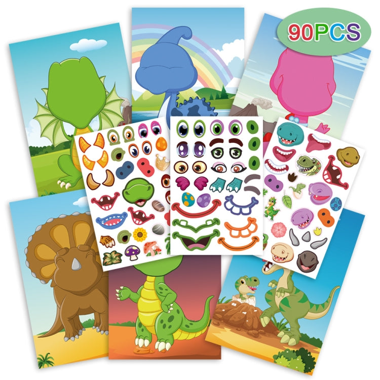 Face Changing Stickers Early Learning DIY Puzzle Stickers Toys(Dinosaur) - Early Education Toys by PMC Jewellery | Online Shopping South Africa | PMC Jewellery