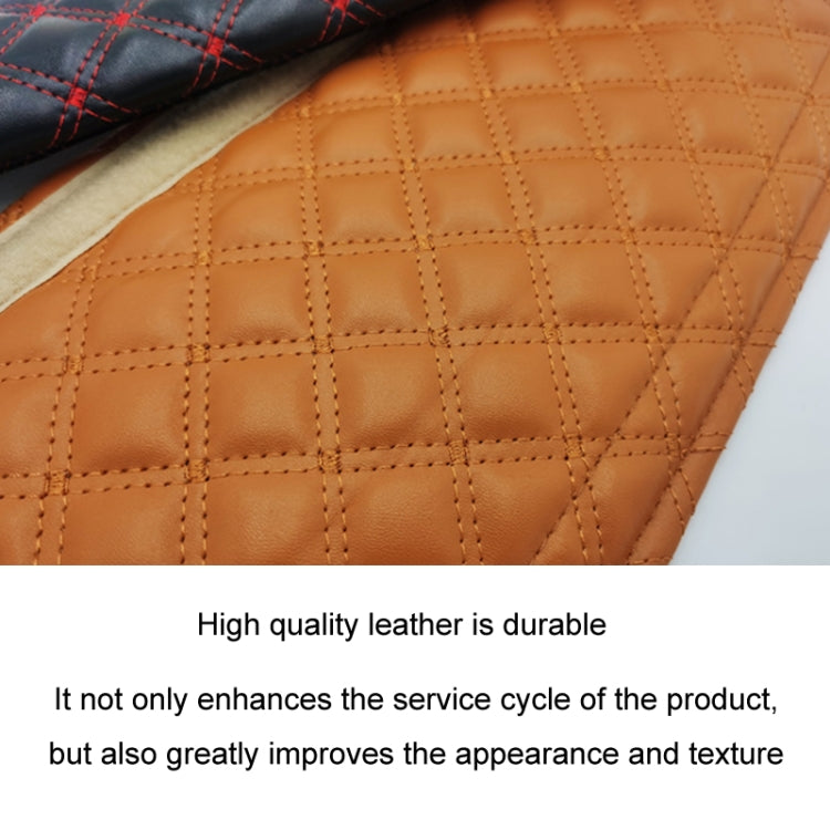 Rhombus Leather Seat Belt Shoulder Protector Pads, Color: Light Brown - Seat Belts & Padding by PMC TechLife | Online Shopping South Africa | PMC TechLife | Buy Now Pay Later Mobicred