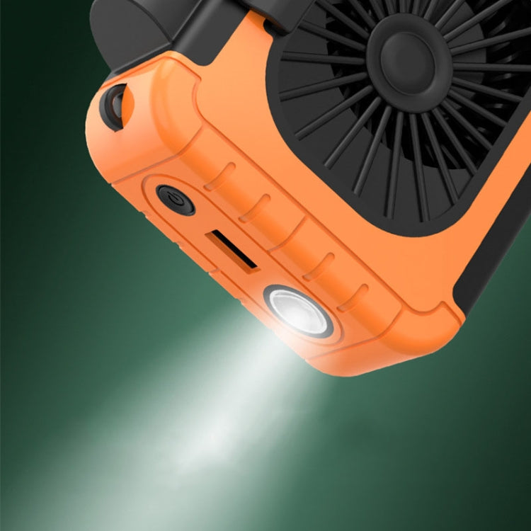 Outdoor Waist-Mounted Lighting Fan Multifunctional Bracket Hanging Neck Fan(Apricot) - free shipping - PMC Jewellery - Order now!