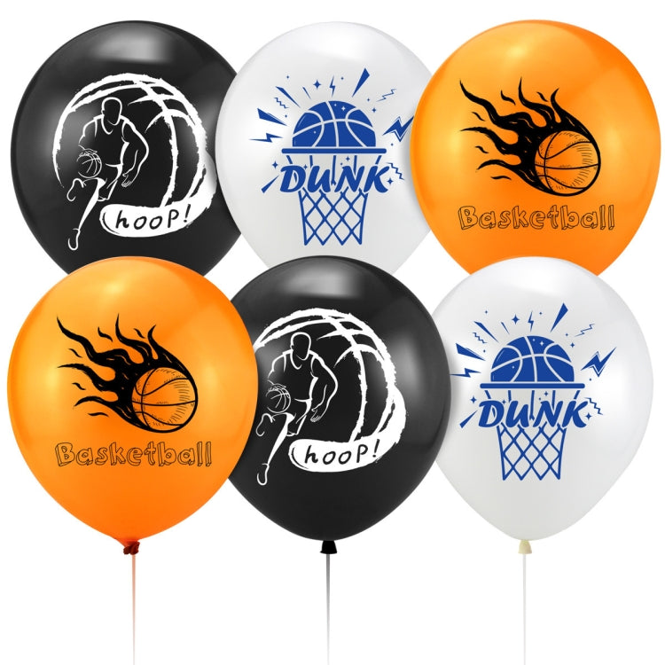 Basketball Theme Party Set Flag + Balloon + Cake Insert Set - Balloons by PMC TechLife | Online Shopping South Africa | PMC TechLife