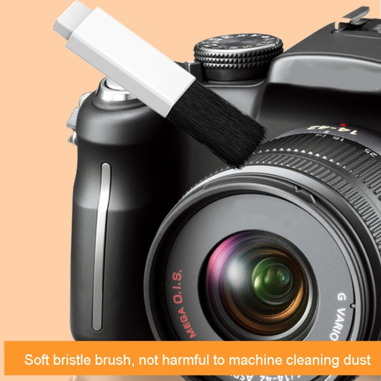 Q20 Headphone Cleaning Pen Mobile Phone Camera Computer Cleaning Tool Without Liquid(White Orange) - free shipping - PMC TechLife - Order now!