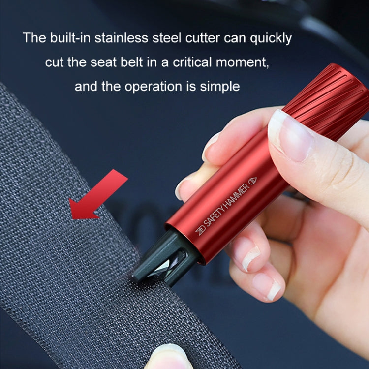 Vehicle-Mounted Multifunctional Broken Window Escape Safety Hammer(Black) - Emergency Hammer by PMC TechLife | Online Shopping South Africa | PMC TechLife | Buy Now Pay Later Mobicred