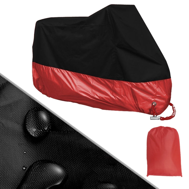 190T Motorcycle Rain Covers Dustproof Rain UV Resistant Dust Prevention Covers, Size: L(Black and Red) - free shipping - PMC TechLife - Order now!