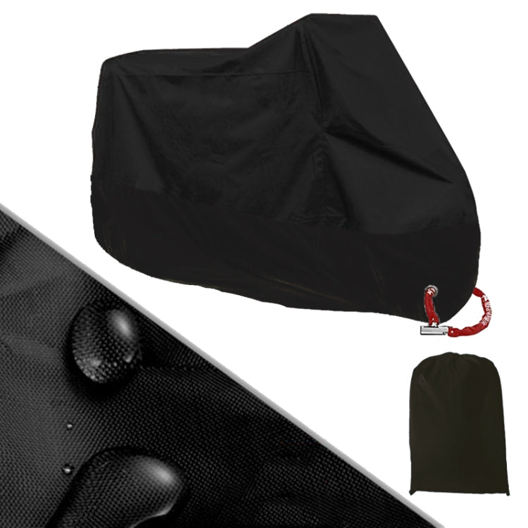 190T Motorcycle Rain Covers Dustproof Rain UV Resistant Dust Prevention Covers, Size: XXXXL(Black) - free shipping - PMC TechLife - Order now!