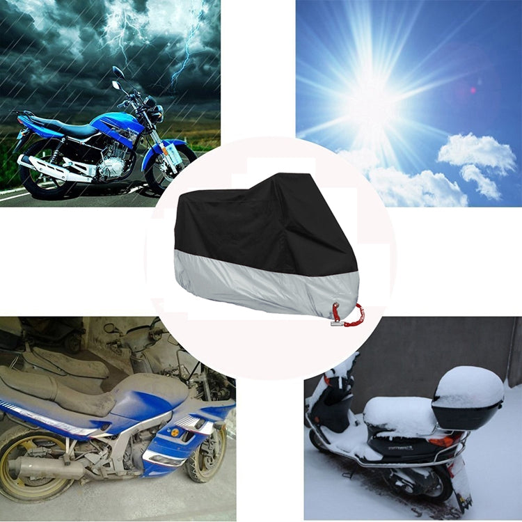 190T Motorcycle Rain Covers Dustproof Rain UV Resistant Dust Prevention Covers, Size: XL(Black and Red) - Protective Gear by PMC TechLife | Online Shopping South Africa | PMC TechLife | Buy Now Pay Later Mobicred