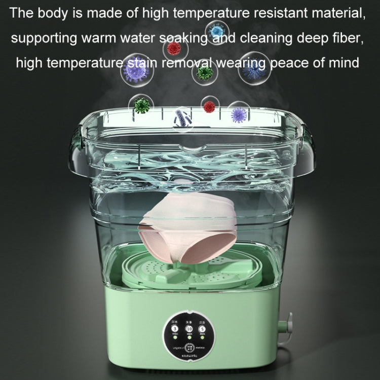 4.5L Mini Portable Folding Household Washing Machine Underwear Washer, Color: Fruit Green(US Plug) - free shipping - PMC TechLife - Order now!