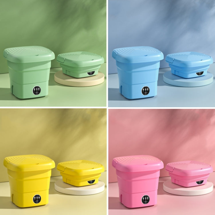 4.5L Mini Portable Folding Household Washing Machine Underwear Washer, Color: Fruit Green(EU Plug) - free shipping - PMC TechLife - Order now!