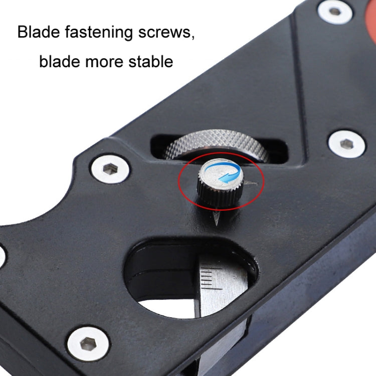 Woodworking Multi-Angle Chamfering Adjustable Depth Hand Planer, Color: Red - Wood Planers by PMc TechLife | Online Shopping South Africa | PMc TechLife | Buy Now Pay Later Mobicred
