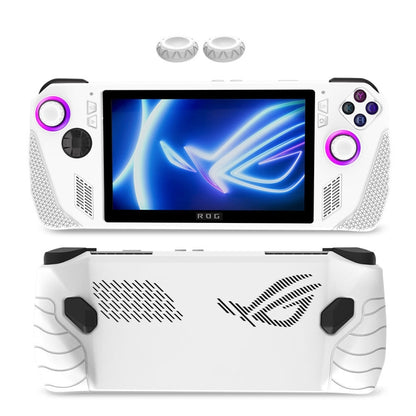 For ASUS Rog Ally Gaming Console Multicolor Silicone Case With 2 Button Caps(White) - Accessories by PMC Jewellery | Online Shopping South Africa | PMC Jewellery