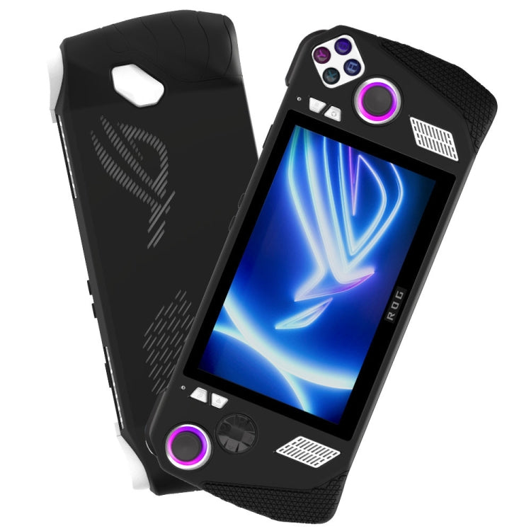 For ASUS Rog Ally Gaming Console Multicolor Silicone Case With 2 Button Caps(Black) - Accessories by PMC Jewellery | Online Shopping South Africa | PMC Jewellery