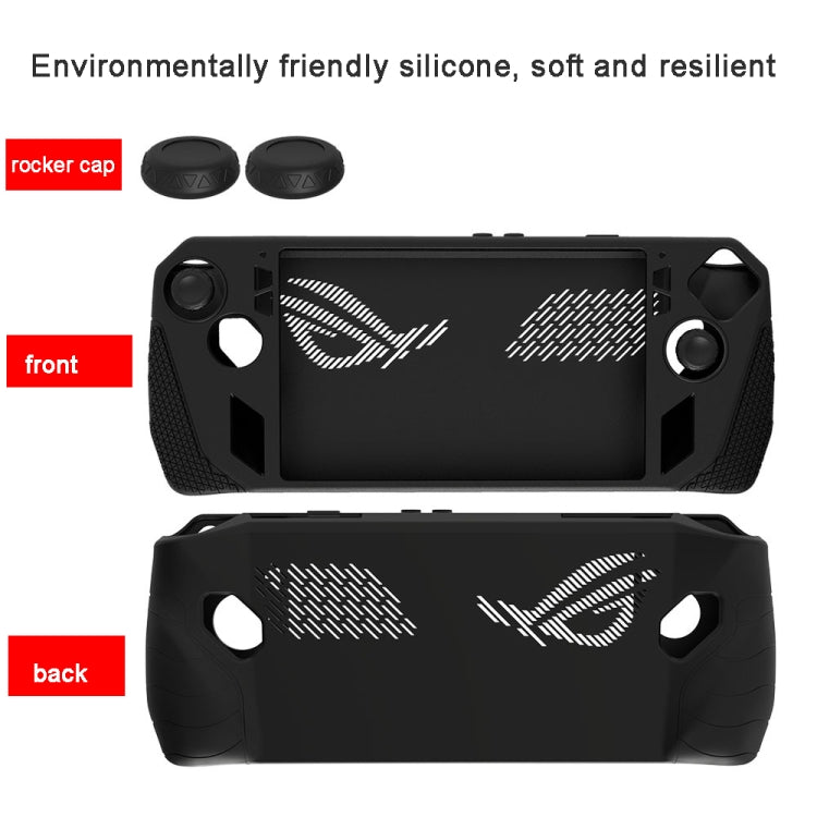 For ASUS Rog Ally Gaming Console Multicolor Silicone Case With 2 Button Caps(Gold) - Cases by PMC TechLife | Online Shopping South Africa | PMC TechLife | Buy Now Pay Later Mobicred
