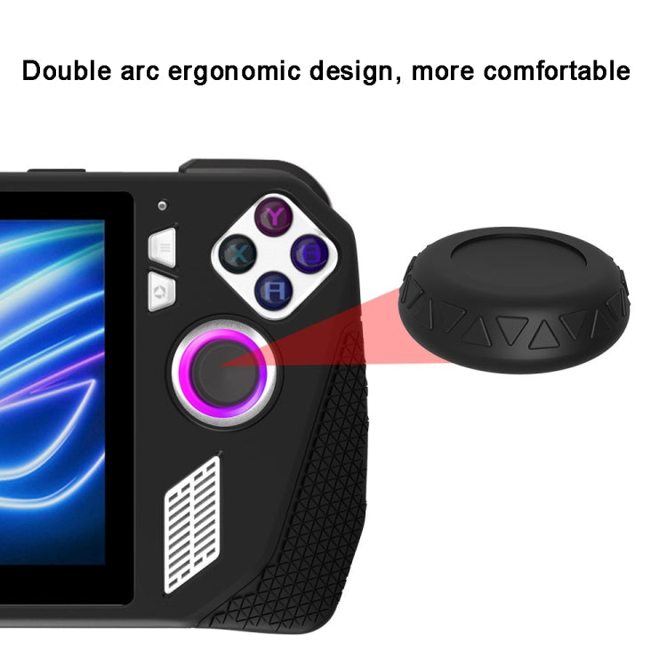 For ASUS Rog Ally Gaming Console Multicolor Silicone Case With 2 Button Caps(Green) - Accessories by PMC TechLife | Online Shopping South Africa | PMC TechLife | Buy Now Pay Later Mobicred