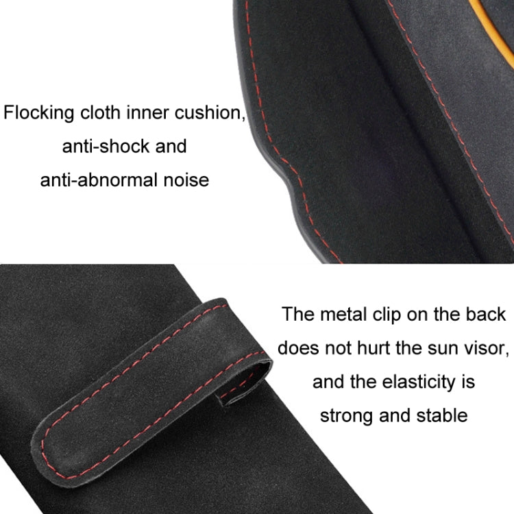 Car Sun Visor Multifunctional Glasses Case Card Storage Bracket(Green) - Sunglasses & Glasses Clips by PMC TechLife | Online Shopping South Africa | PMC TechLife | Buy Now Pay Later Mobicred