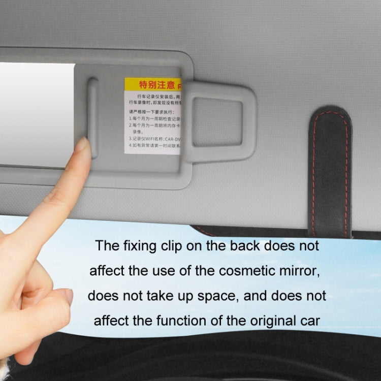 Car Sun Visor Multifunctional Glasses Case Card Storage Bracket(Red) - free shipping - PMC TechLife - Order now!