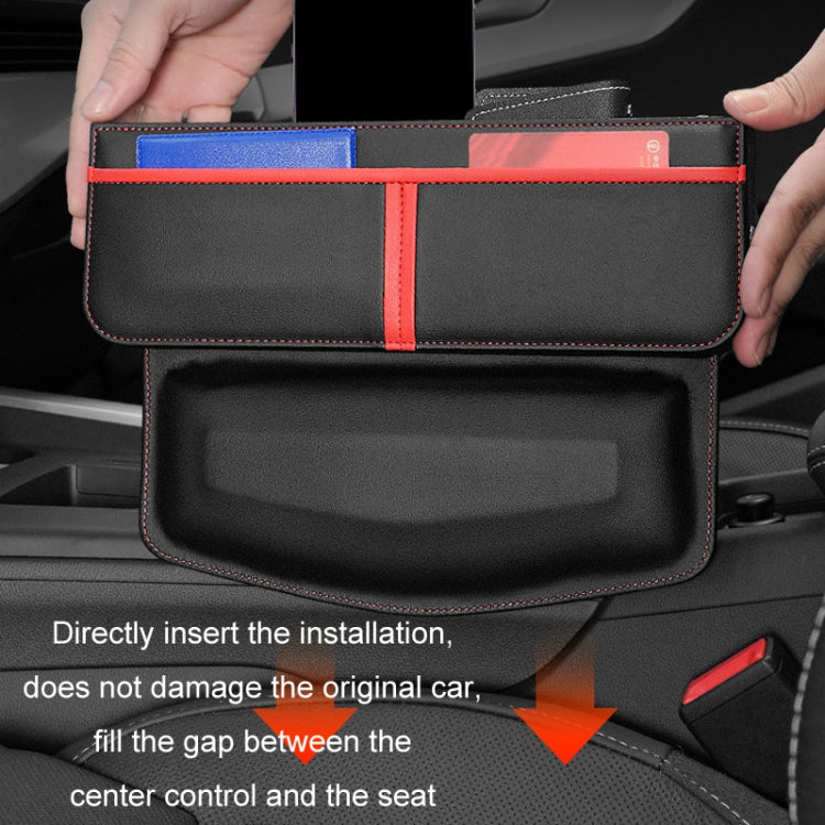 Leather Car Seat Gap Multifunctional Storage Box(Black) - free shipping - PMC TechLife - Order now!