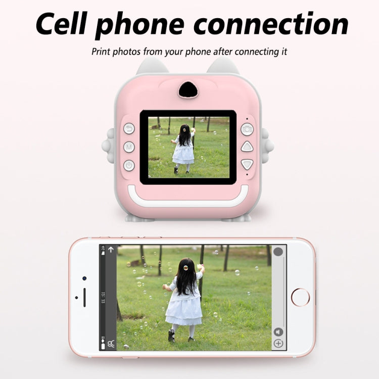 Children Instant Camera Mini Thermal HD Printer Video Photo Digital Camera, Spec: Standard Pink - free shipping - PMC Jewellery - Order now!