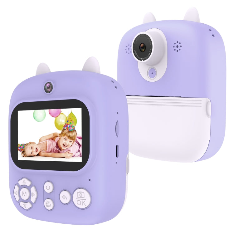 1200W Pixel  2.4 Inch Display Children Print Instant Camera Standard Purple - Children Cameras by PMC Jewellery | Online Shopping South Africa | PMC Jewellery | Buy Now Pay Later Mobicred