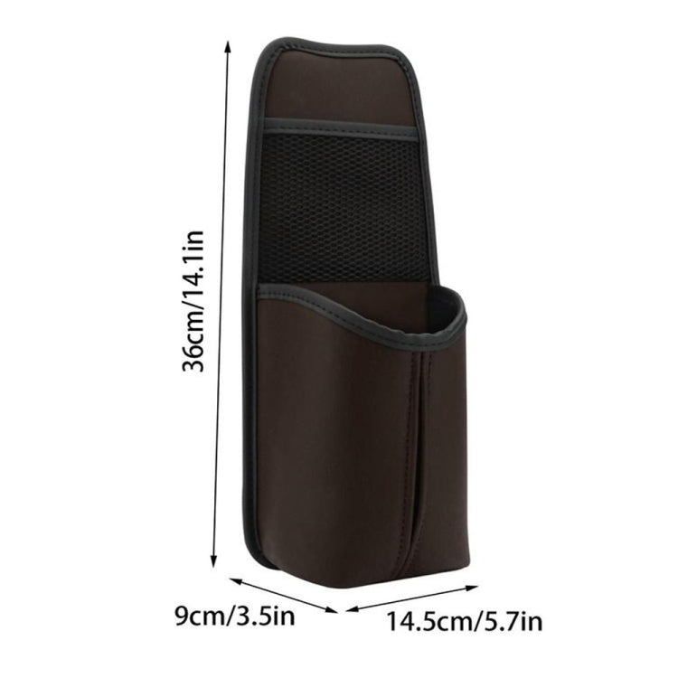 Car Seat Leather Multifunctional Tissue Water Cup Storage Hanging Bag(Grey) - Stowing Tidying by PMC TechLife | Online Shopping South Africa | PMC TechLife | Buy Now Pay Later Mobicred