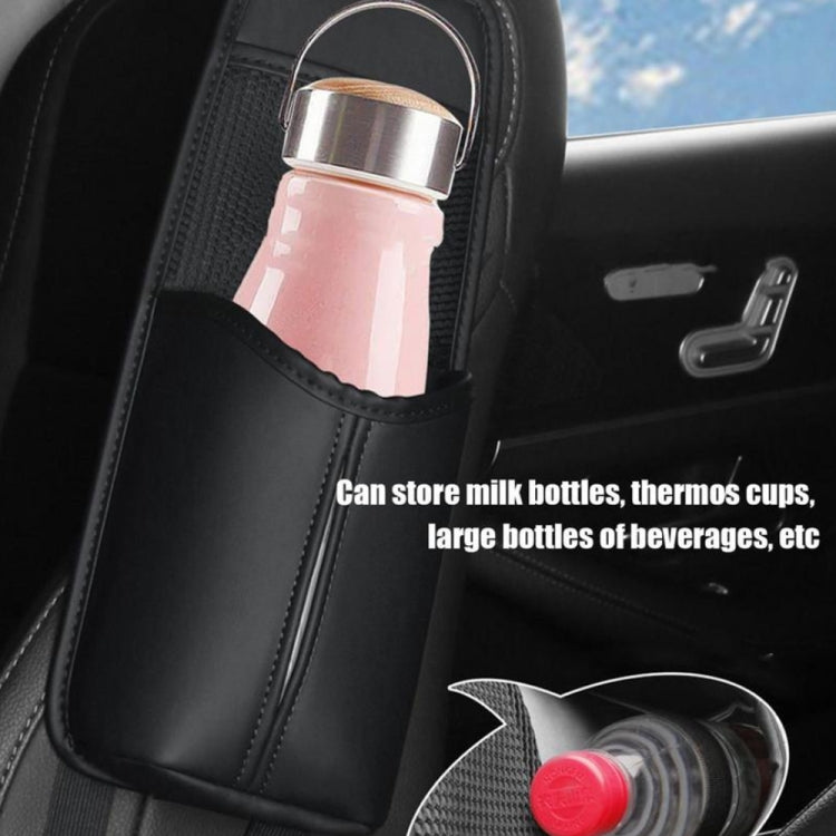 Car Seat Leather Multifunctional Tissue Water Cup Storage Hanging Bag(Brown) - Stowing Tidying by PMC TechLife | Online Shopping South Africa | PMC TechLife | Buy Now Pay Later Mobicred