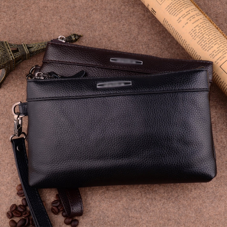 Men Clutch Bag Casual Long Zipper Wallet Large Capacity Handbag(Black) - Wallets by PMC TechLife | Online Shopping South Africa | PMC TechLife | Buy Now Pay Later Mobicred